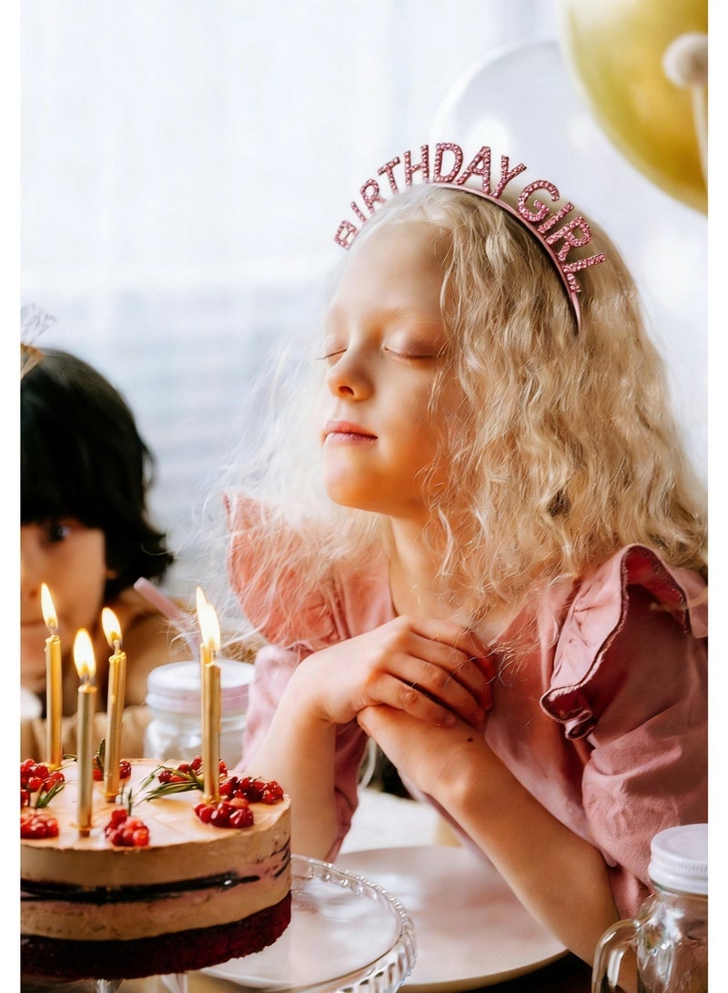 أوليس فيرس  مجموعة نجمة عيد الميلاد | عصابة رأس براقة بلون روز قولد + وشاح "عيد ميلاد سعيد" + بروش تاج | مظهر حفلة متكامل - Image 2